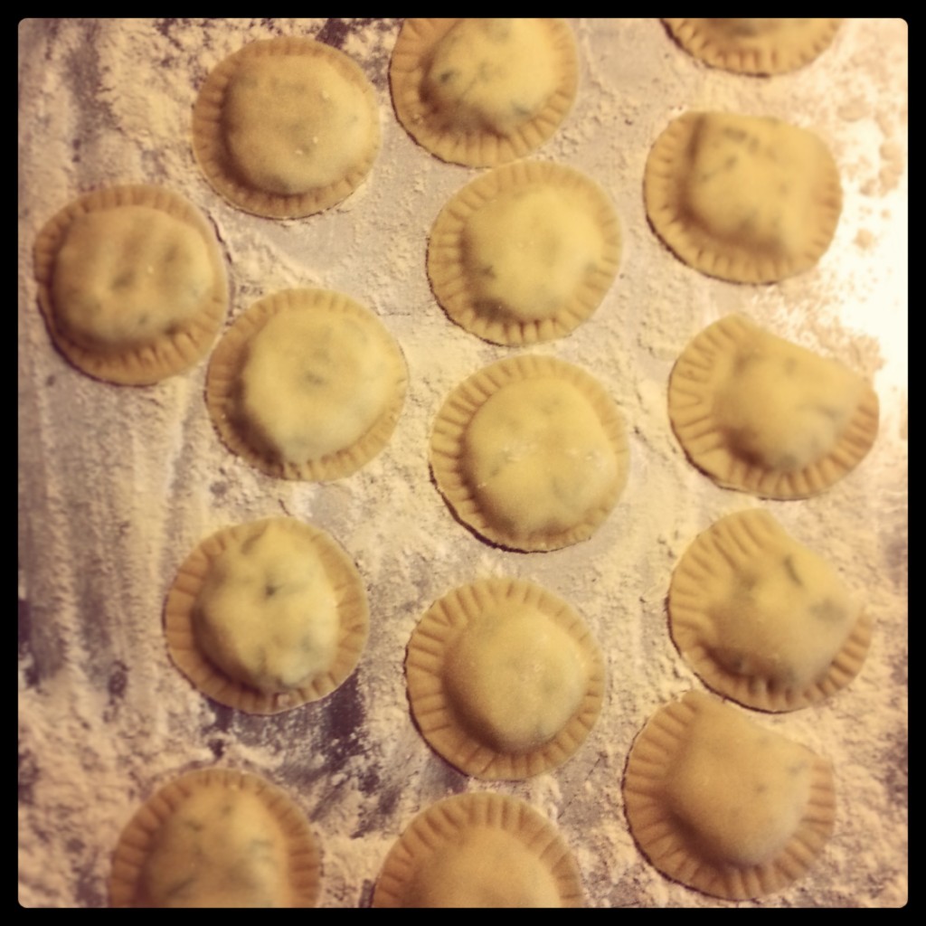 home-made ravioli