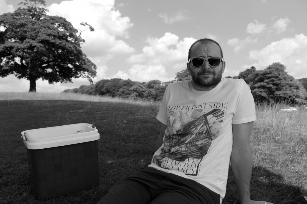 Hubby enjoying Lyme Park