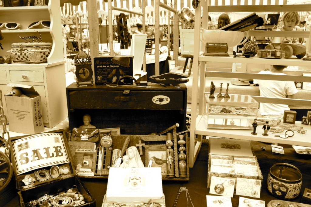 vintage market stall