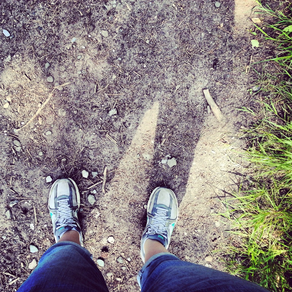 My feet in Delamere Forest