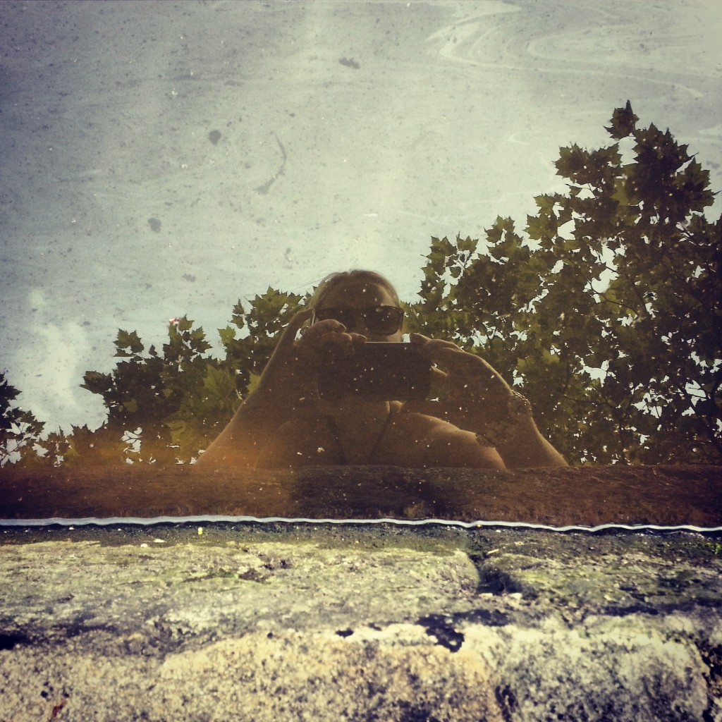 selfie in the canal at castlefield manchester