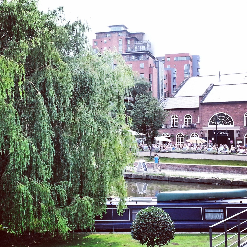 view over the canal at castlefield manchester