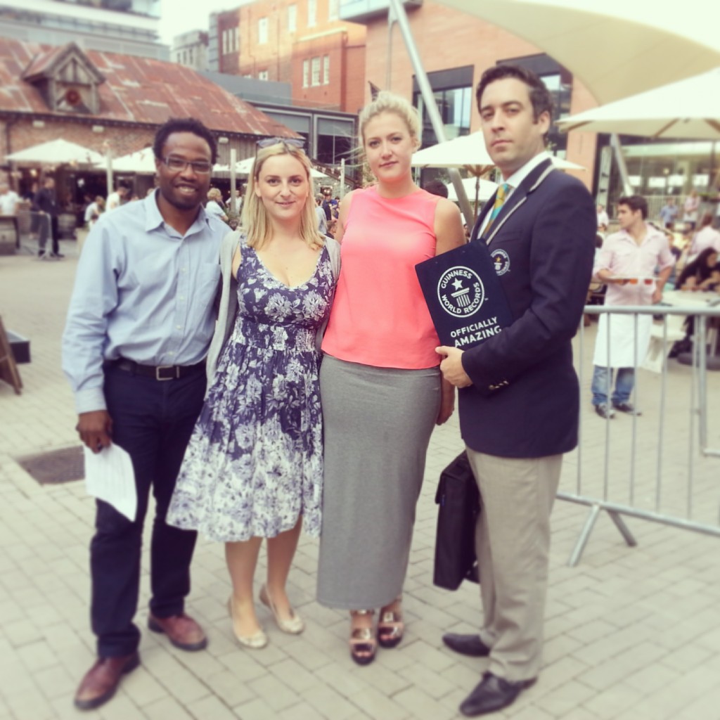 holly and judges guinness world records oast house manchester