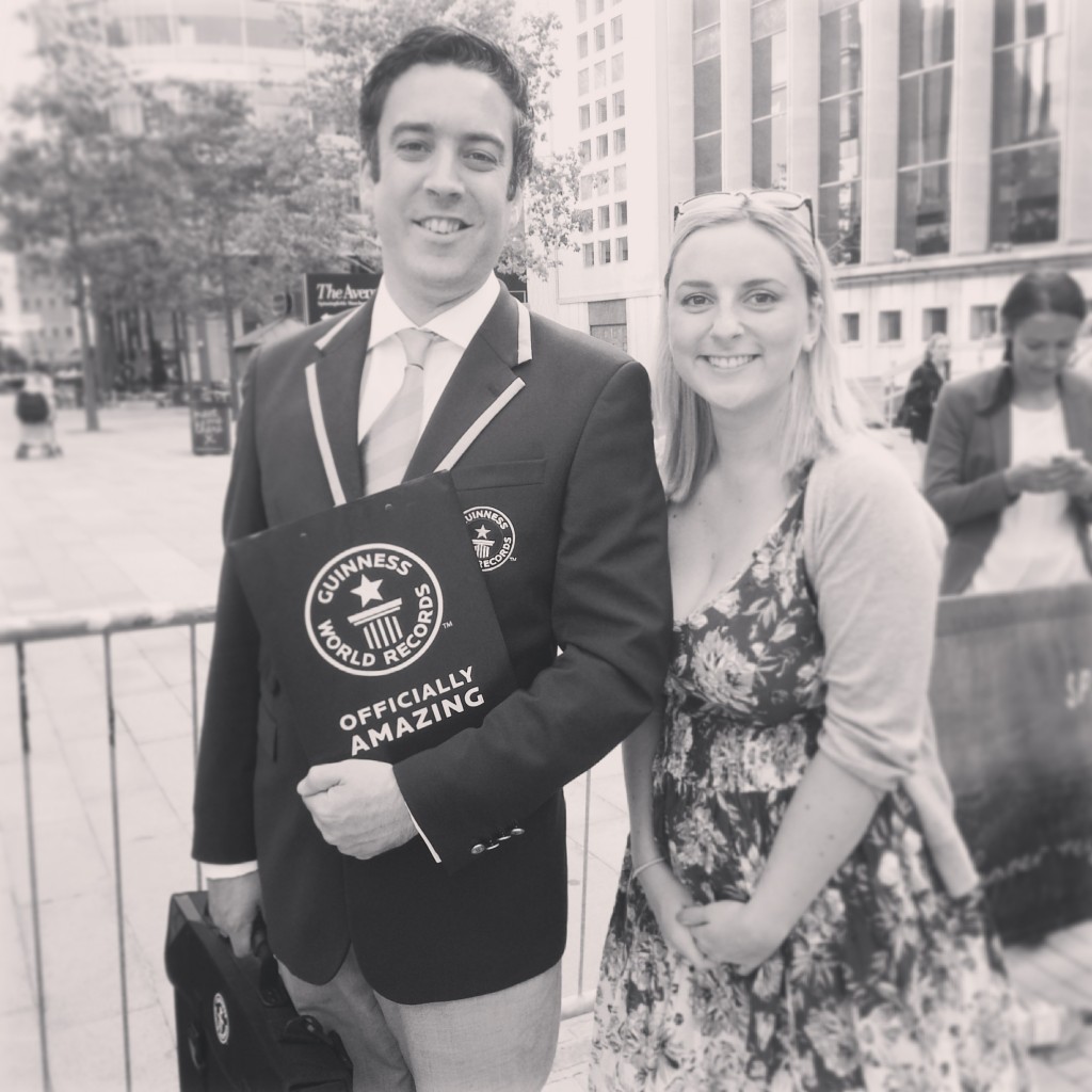 holly and official adjudicator guinness world records oast house manchester