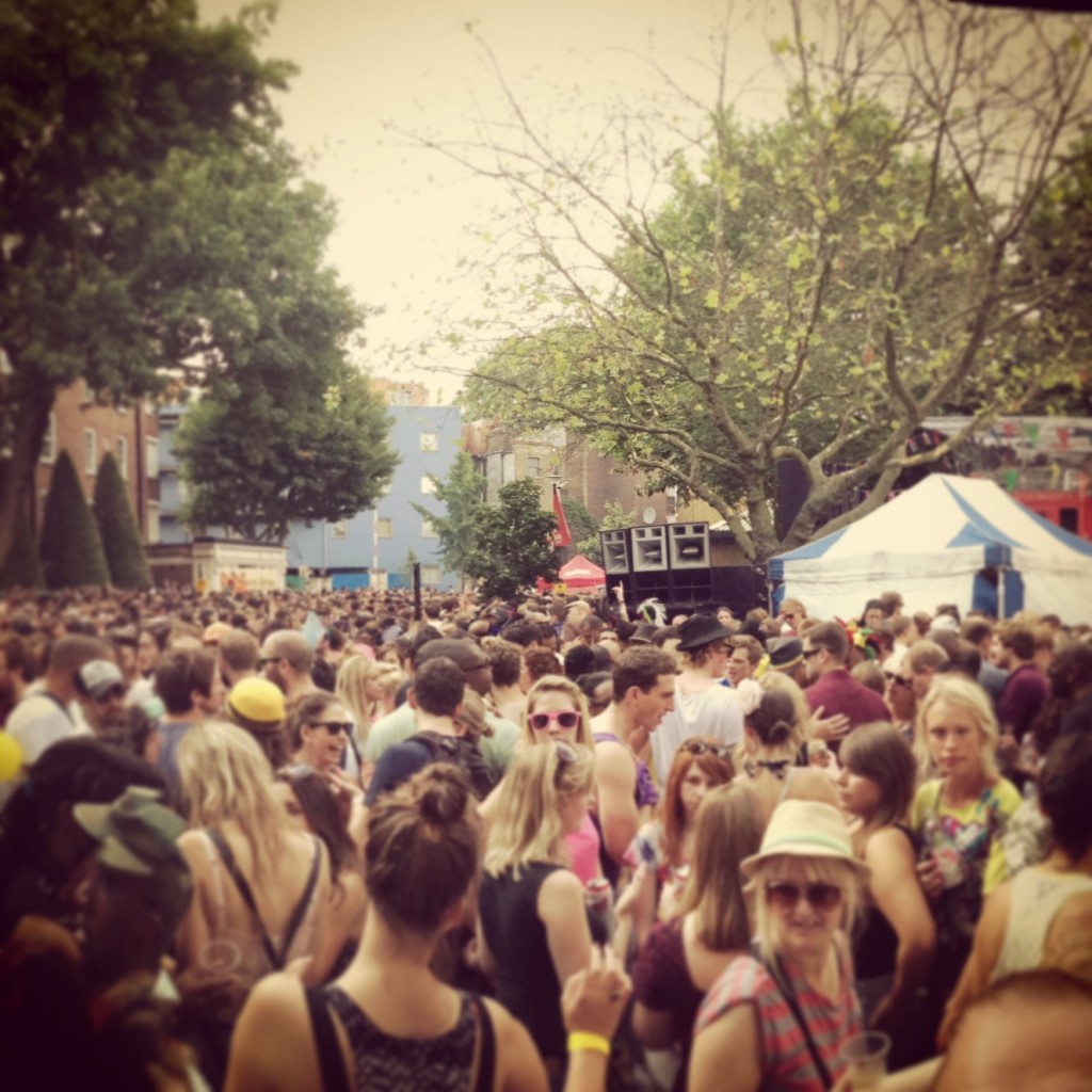 crowds at notting hill carnival