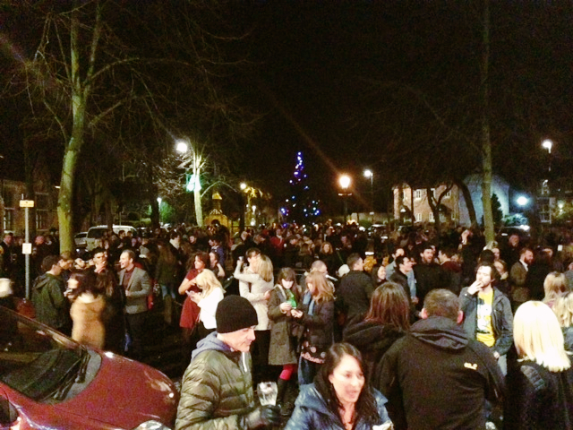 hollygoeslightly new year's eve horse and jockey chorlton crowds