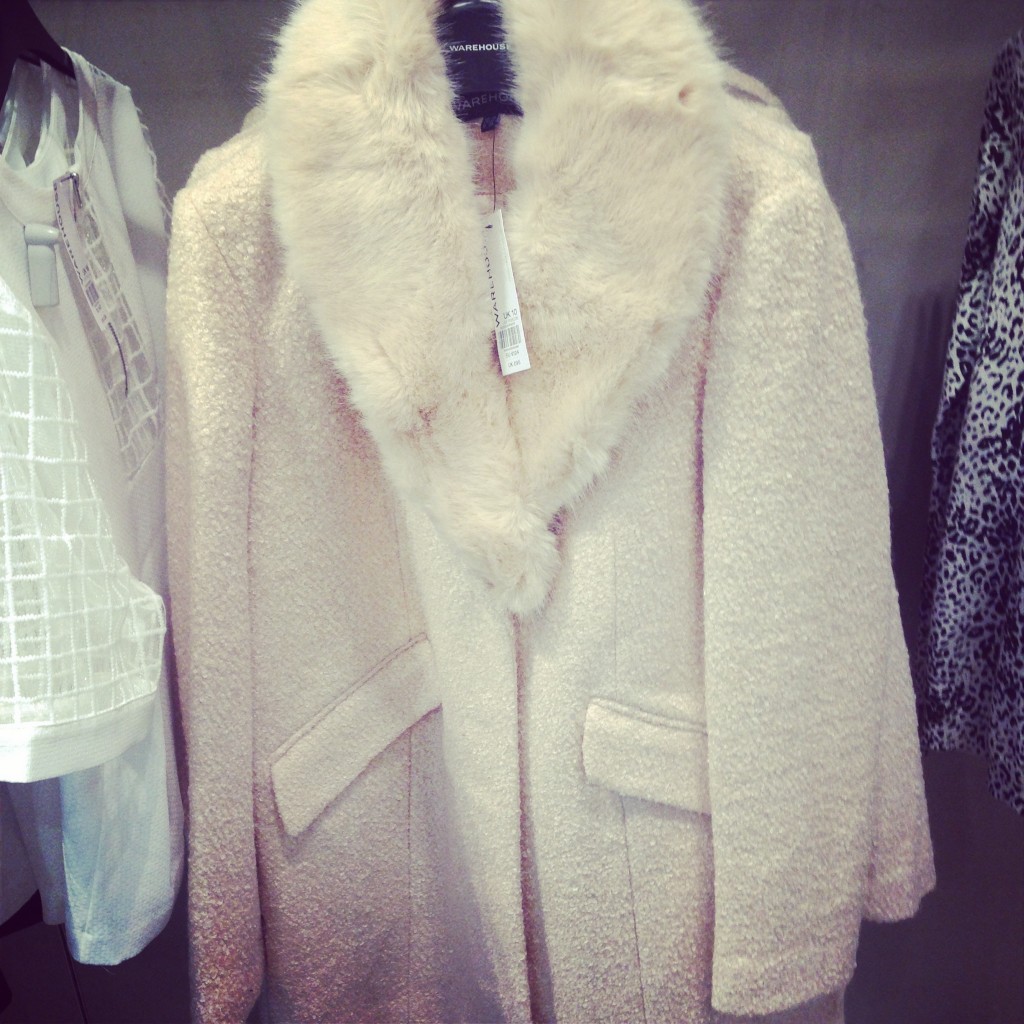 warehouse tales of the city manchester arndale pink coat fur collar