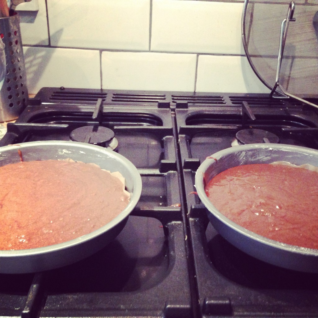 the ultimate chocolate orange cake cake mixture baking tins hollygoeslightly