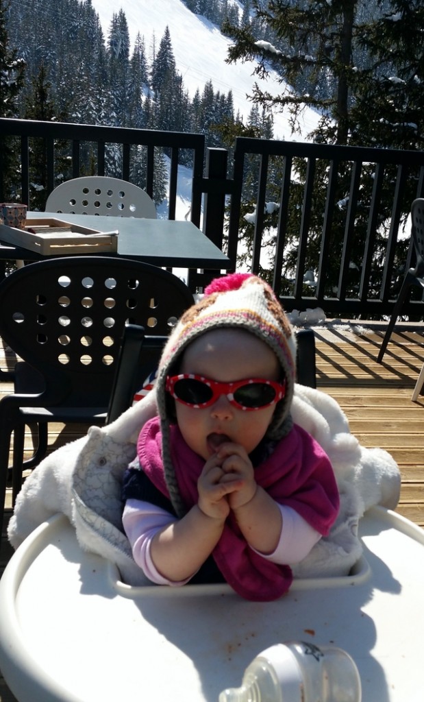 5 tips for taking your baby on a ski holiday highchair hollygoeslightly