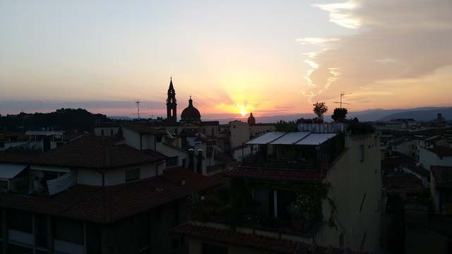 romantic evening in florence sunset hollygoeslightly