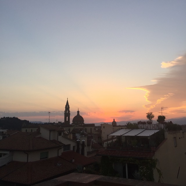 romantic evening in florence sunset views hollygoeslightly
