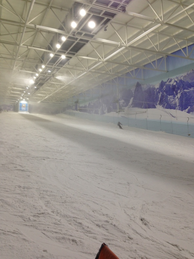 beginners intensive ski lesson chillfactore manchester slope hollygoeslightly