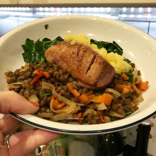 hello fresh review duck lentils