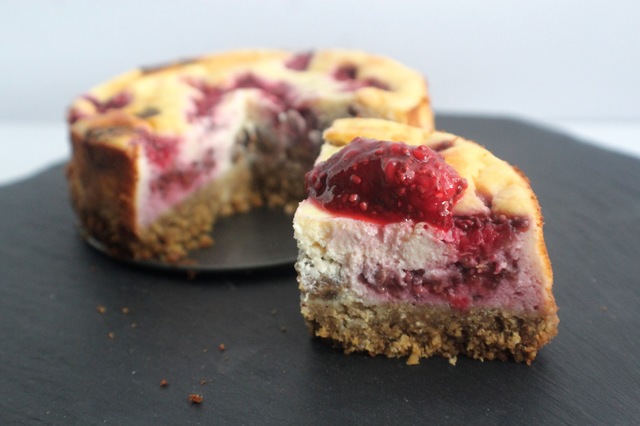 pregnancy cravings baked pb and j cheesecake 3