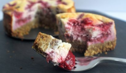 pregnancy cravings baked pb and j cheesecake