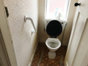 family bathroom before and after toilet