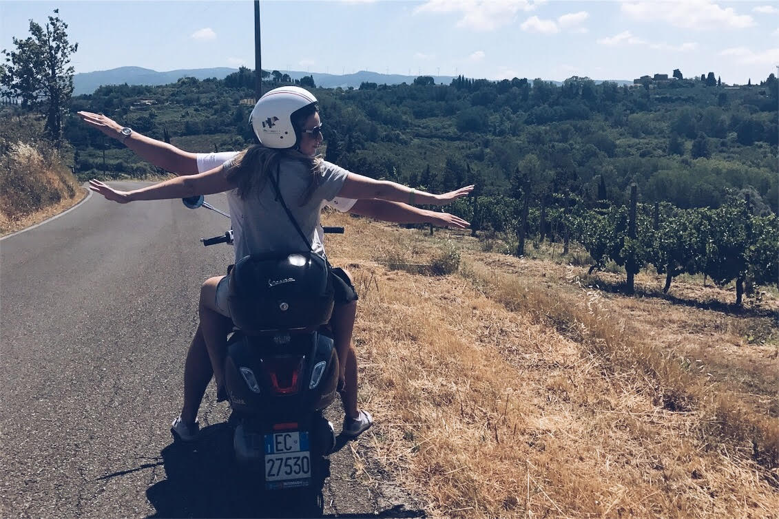 Vespa in Tuscany