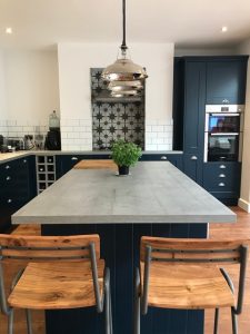 our blue kitchen island profile hollygoeslightly