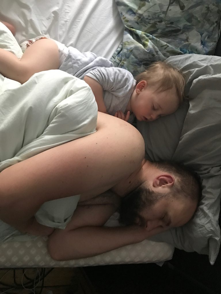 ended up co-sleeping 4