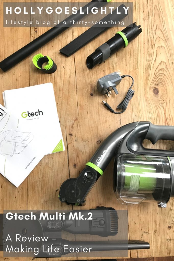 I rarely do product reviews of this nature on my blog, but when I was sent the new Gtech Multi Mk.2 to review, I have to admit I was relieved to have something cordless and compact to use in our new open-plan living space. Want to know what I thought of it? Check out my review and video here...