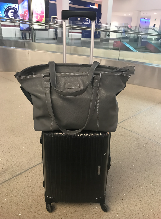 flying with three year old and baby luggage