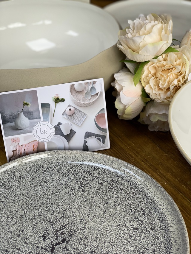 tableware by layered lounge plates