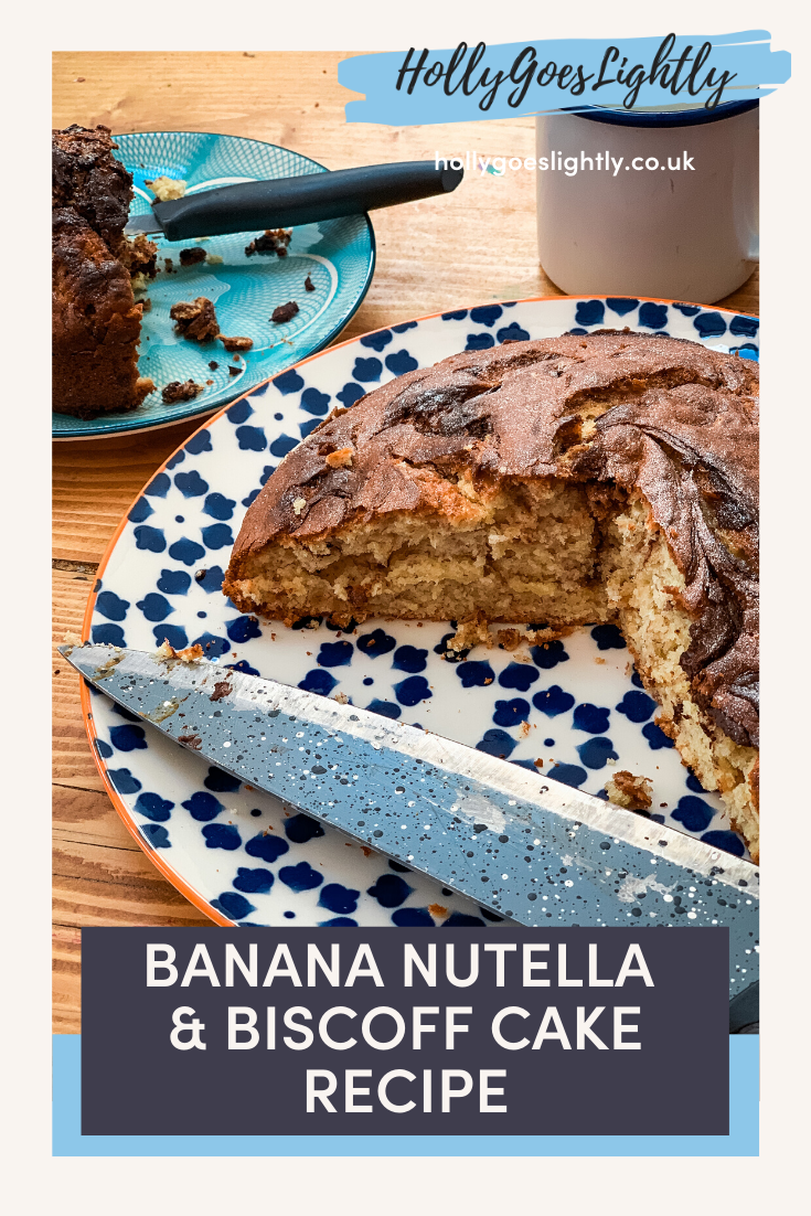 banana nutella and biscoff cake pinterest