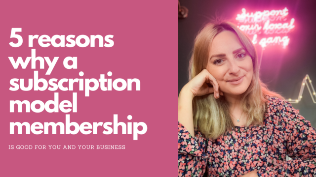 a subscription membership model is good for you and your business