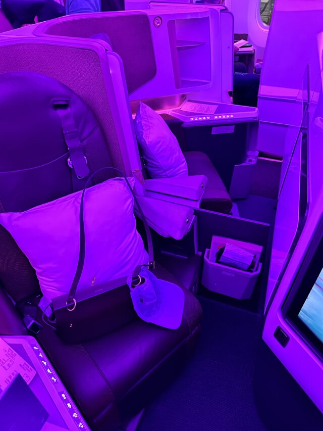 virgin atlantic upper class review flourish with holly seating area